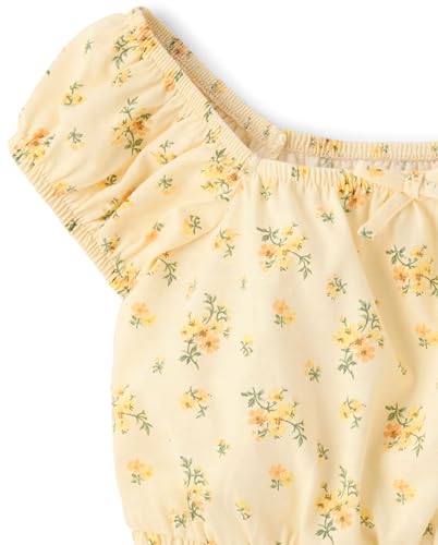 Image of The Children's Place Girls' Smocked Short Sleeve Tops