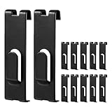 Montaje simple y rápido: el gancho de exhibición del estante de rejilla y el colgador de aro para la pared de rejilla se pueden instalar instantáneamente en el organizador del panel de pared de rejilla, los ganchos del panel de rejilla o el organizador de rejilla de pared