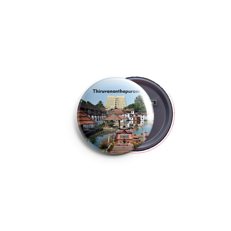 AVI 58mm Regular Size Metal Fridge Magnet Multicolor Thiruvananthapuram Travel MR8002558-image-46