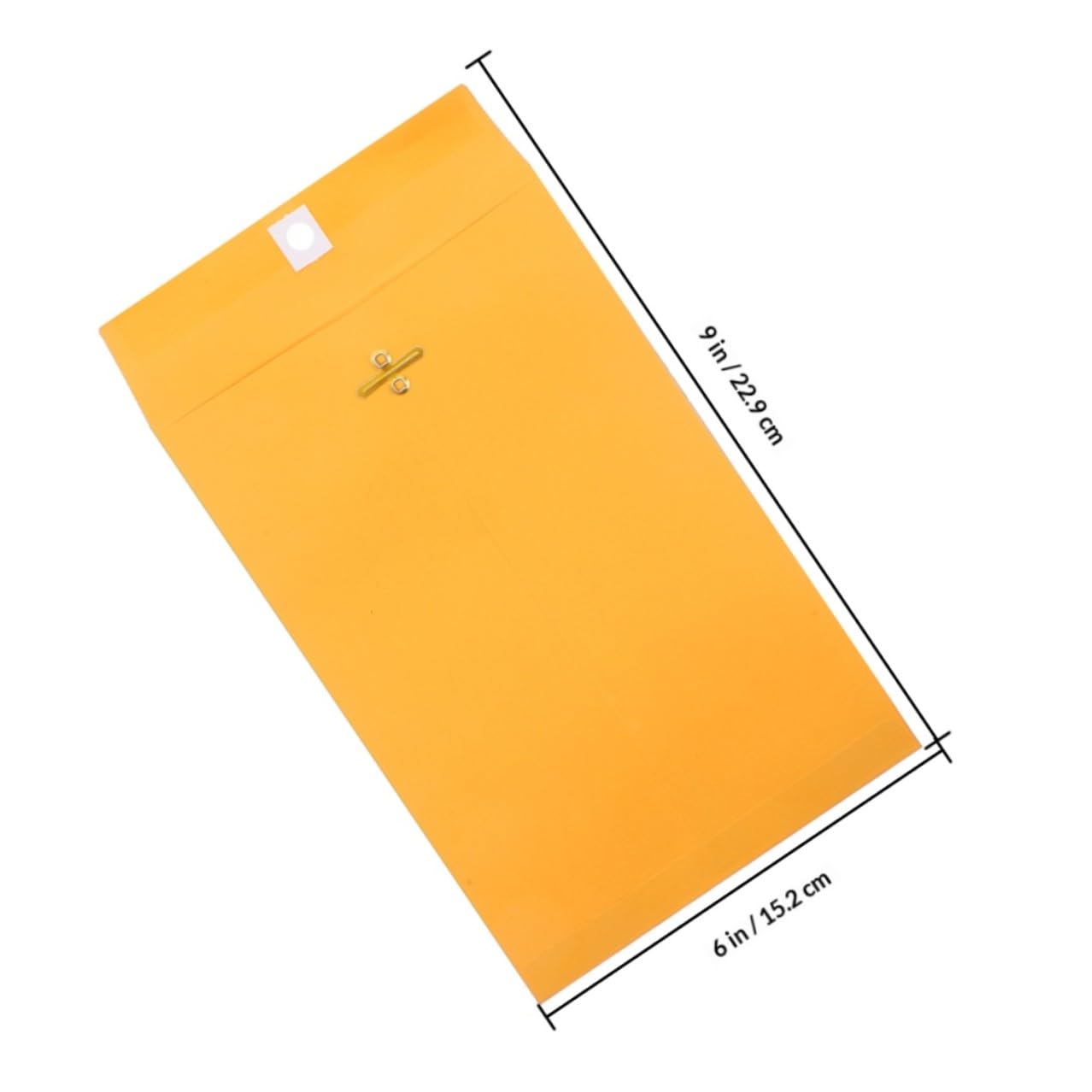 OUNONA Kraftpapier Umschläge mit Verschluss 100 Stück Legal Format Gelb Dokumentenaufbewahrung Versandtaschen für Büro und Zuhause