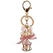 Produktbild TREESTAR Anhänger für Handtasche und Schlüsselanhänger Auto Appeso Form Carosello und Creative Perle Schlüsselanhänger, Autozubehör Schmuck Geschenk für Mädchen Damen 13 * 2,5CM Rosa Karussell