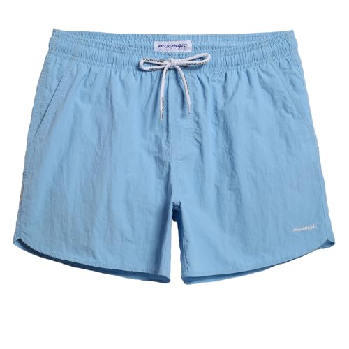 Image of maamgic Mens Swim Trunks 5 inch with Mesh Lining Quick Dry Bathing Suits for Men Swim Shorts Swimwear