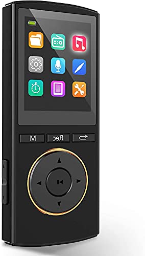 MP3 Player, MP3 Players with Bluetooth, Hi-Fi Lossless Sound Music Player with FM Radio, Voice Recorder 1