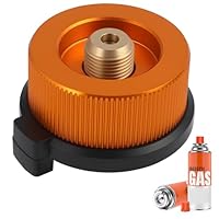 Vxiwscy Hochwertiger Gasflaschenadapter für Ventilkartuschen, Kompatibel mit Gaskartusche und Campingkocher, für Outdoor Campingkocher Brenner, Gas Ventilkartuschen Düse Adapter Robustes