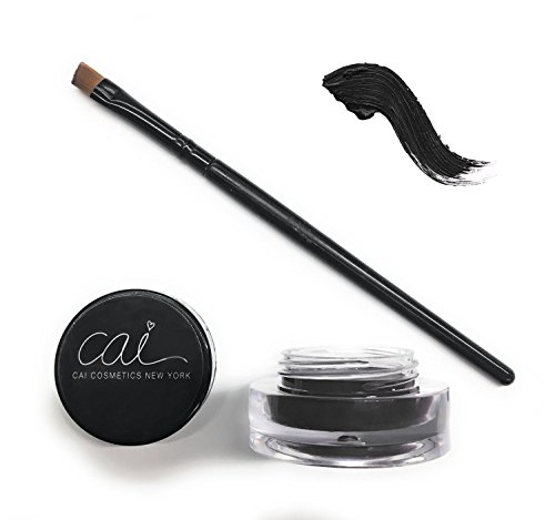 Cai Cosmetics Stay All Day Waterproof Gel Eyeliner & Brush 2 Piece Set (Black)