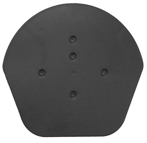 KloberDry Verge Ridge End Cap with Free Fixing Screws - Grey - Half Round