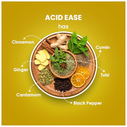 Image of BLUE TEA - Acid Ease Tea - 30 Tea Bags - Plant Based | Relieves Acidity and Gas - Supports Digestion | Tulsi, Ajwain, Black Pepper, Bay leaf | Caffeine Free - Herbal Tea | Ziplock Pack