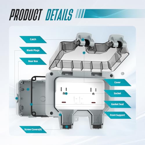 50% Off Hilictokt Outdoor IP66 Electrical Outlet Box - Image 5