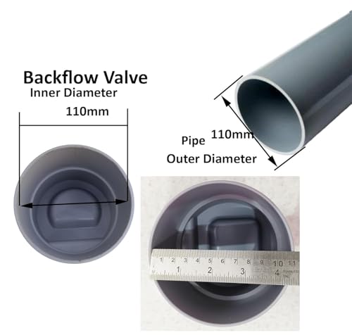 Image of ESEKSAFAR 1pc 4 inchinch PVC Drain Pipe cap /PVC Backflow Mosquito Tank Pvc Pipe Flap Gate Valve non Return Valve fitting Pvc pipe 110mm