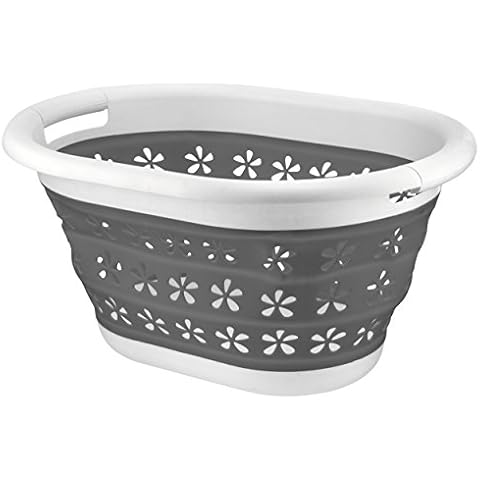 Collapsible Silicone Laundry Basket Foldable Clothes Organiser Portable Cover