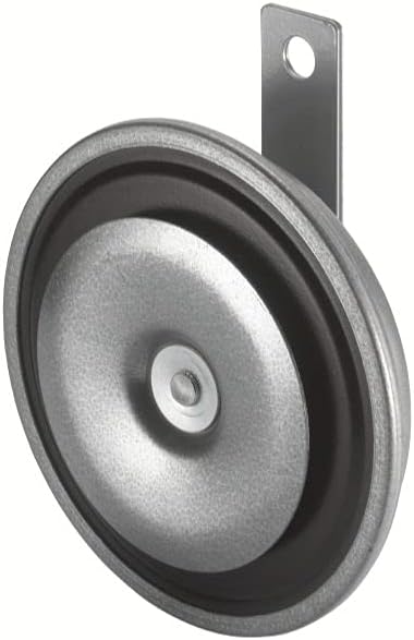 HELLA 3BA 002 768-131 Bocina - B36 - 12V - 116dB (A) - Rango de frecuencia: 335Hz - sonido grave - Color de carcasa: gris - Conexión de enchufe plano