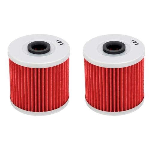 Motorrad-Ölfilter Passend für Kawasaki KLF, KSF, KLT200, 300, KL600, KL650, KLX650, BJ250, Z250, KZ250, KLF300,16099-004 Motorrad-Ölfilter Ölfilterspinne(2 PCS)