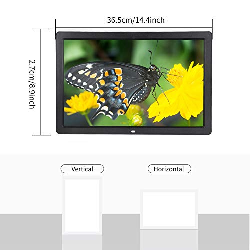 AYNEFY Digitale fotolijst, 17 inch HD digitale fotolijst 1440x900 HD Ultra Slim breedbeeld met afstandsbediening… - Image 4