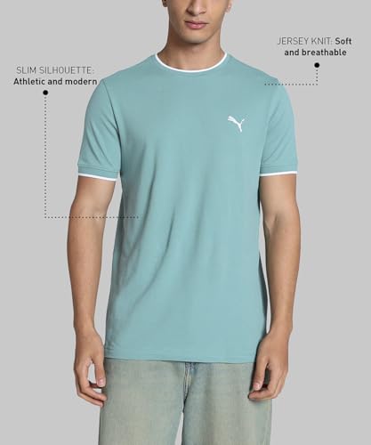 Image of Puma Men Polyester Solid Classic Fit Tees