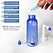 2PCS-PACK Sinus Rinse Bottle with 4 Sprayer + 1 Moisturizing Nasal Pump Sprays - 300ml 10oz Nasal Irrigation - Nasal Rinse Kit - Nose Cleaner - Yoga Neti Pot - for Adult and Child Nose Wash Clean
