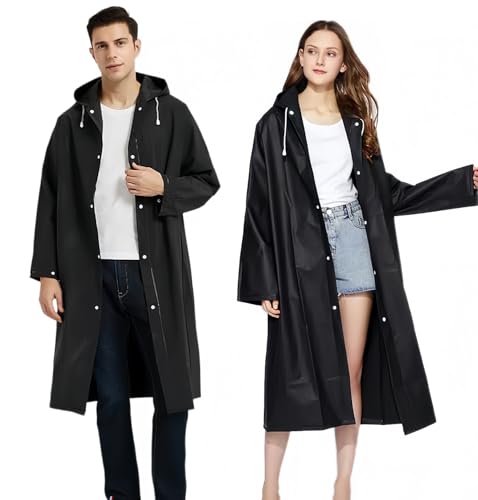 Bosdontek Poncho de Lluvia EVA, 2 Piezas
