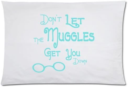 Dont Let the Muggles Get You Down 20" x 30" (Twin sides) Rectangle Zippered Pillowcase