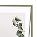 Amazon Basics Rectangular Wedge Floating Photo Frame for 4 x 6 Inch Photos, Slim Frame, Brass