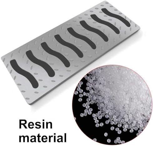 Square Drain Grate, 8in Sewer Cover for Yard & Garden, Prevent Blockages, Indoor/Outdoor Inspection, Durable & Stylish, Ideal for Patios & Garages (20cm)