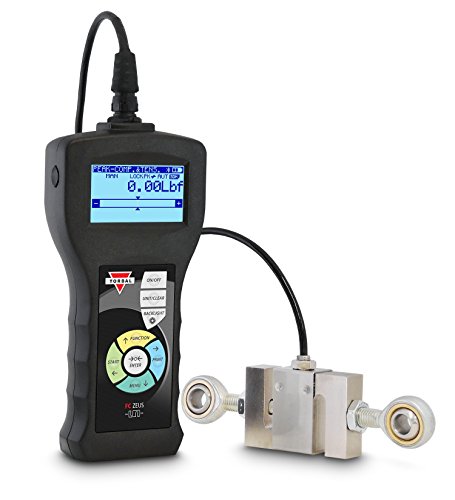 TORBAL FC1k Professional Force Gauge, 200lbf x 0.05lbf, Tension and Compression, Built-in Wireless, USB, microSD, Interchangeable Load Cell