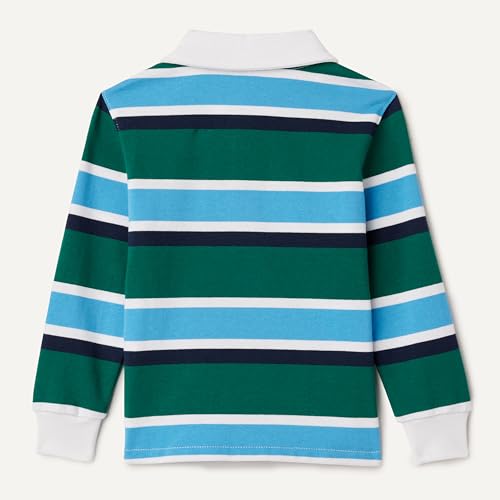 Image of Amazon Essentials Boys and Toddlers' Long Sleeve Rugby Polo Shirt