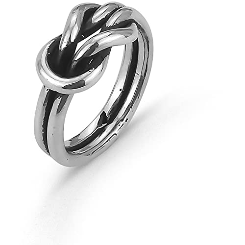 Imagen de Boccadamo Anillo en hombre Lazos Plata 925-