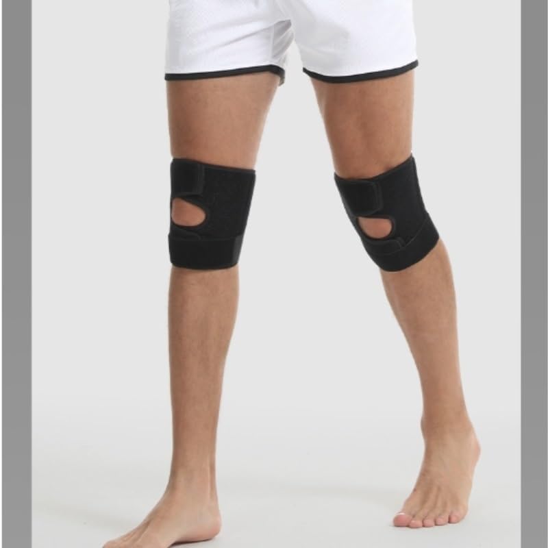 Exercise, Protection Adjustable Knee Pads Men and Women Support Knee Pads Mesh Breathable Protective Gear for Fitness, Cycling, Running, Playing Football