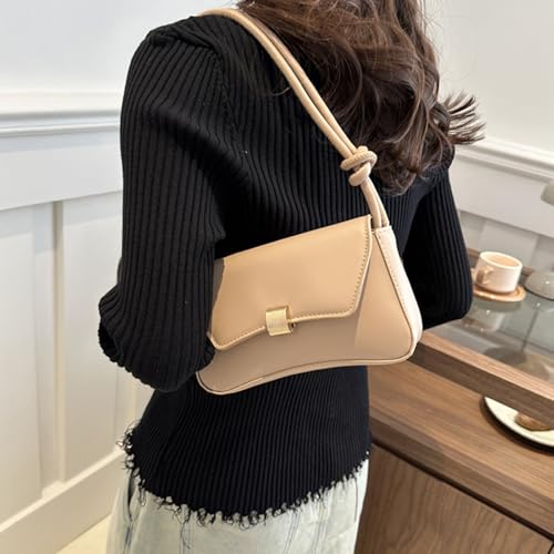 Vintage Women's Shoulder Bag PU Leather Crossbody Purse With Metal Buckle Spacious Underarm Handbag For Work Or Shopping 7