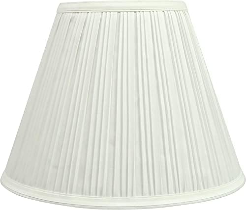 Aspen Creative 59101A, Empire Uno Lamp Shade, Off White, 5" Top x 10" Bottom x 8" Slant Height, Slip UNO 33mm