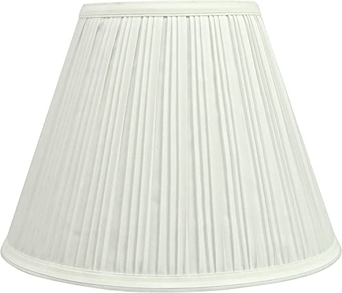 Aspen Creative 59101A, Empire Uno Lamp Shade, Off White, 5" Top X 10" Bottom X 8" Slant Height, Slip Uno 33Mm #TOP5