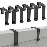 KOPKIO 6 PCS Office Cubicle Hangers Over The Door Hook,Cubicle Walls Hooks Universal Panel Partition