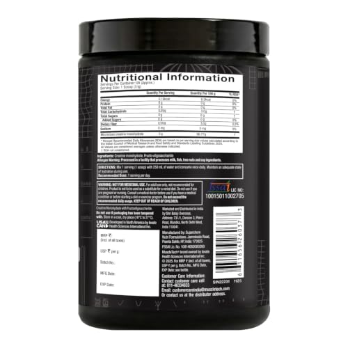 Image of MuscleTech Platinum Creatine Micronized Powder | 129 Servings | Creatine Monohydrate | Supports Strength, Power & Muscle Recovery | MuscleTech Creatine Unflavoured - 400g