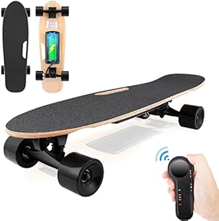Electric Skateboard for Adult Youth Electric Longboard with Remote 7 Layers Maple Motorized Skateboard Electric for Adult, 12.4MPH Top Speed, 10 Miles Range(US Stock)