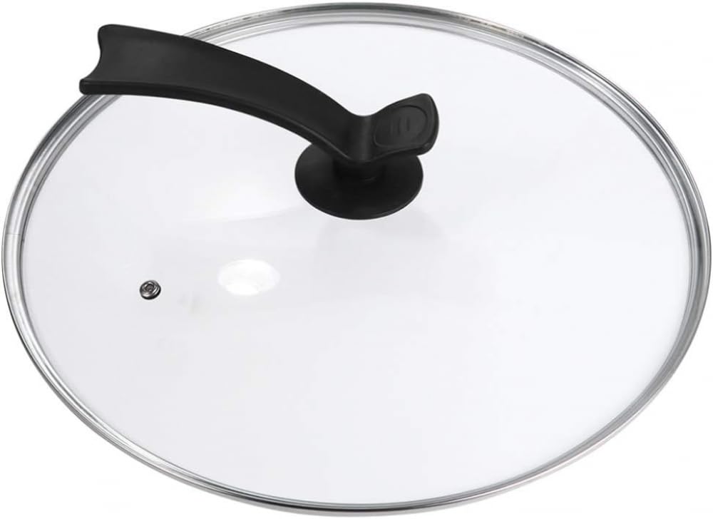 Edelstahl-Kochgeschirr Edelstahl Glas Universal Deckel Ersatzabdeckung für Töpfe Pfannen Pfannen Woks Klarglas Kochtopf - 38 cm