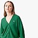 Lacoste Women's V-Neck Cashmere Pullover Sweater, Rocket Green, 34