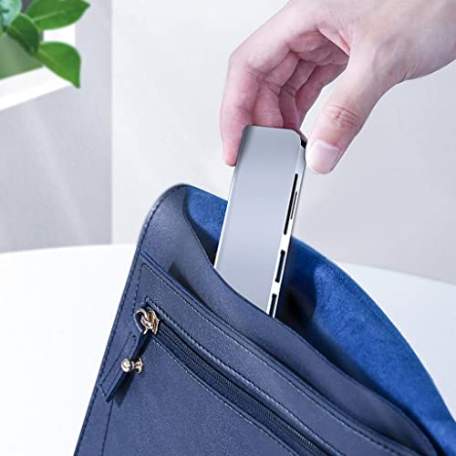 Almencla 6-em-1 hub usb c tipo c hub, usb c para hdmi, 2 portas usb 3.0, leitor de cartão sd/tf, ada