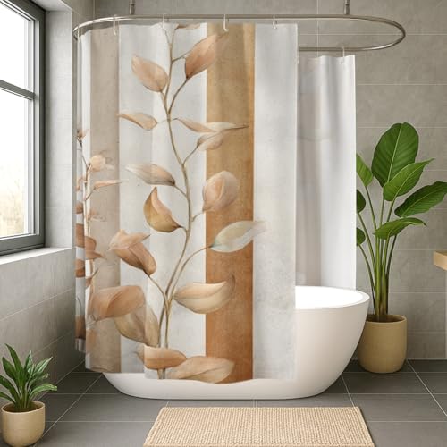 Rideau de douche extra large rayures vert printemps 274x183 cm - 4