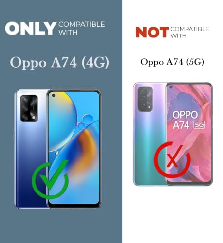 Image of Jkobi Lifetime Anti-Yellow MagSafe Compatible Clear Back Cover Case for Oppo A74 4G (Sleek Hard Crystal | Shockproof and Camera Protection)