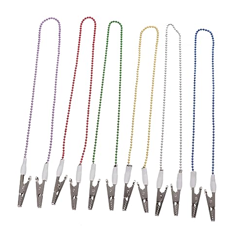 Clips à bavoir flexibles en acier SOLUSTRE pour attache-serviette adulte x18
