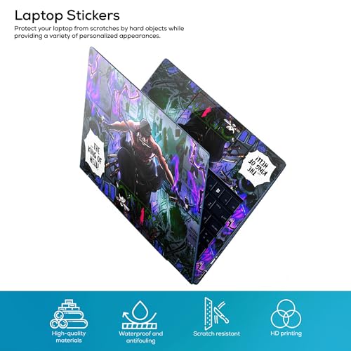 Image of Full Body Laptop Skin Bubble-Free| Laminated| Removable| HD Quality Sticker for Laptops Upto 15.6 Inches Compatible with Hp /Dell /Acer /Lenovo /Asus etc.(Anime-211)