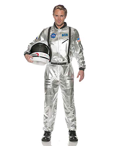Horror-Shop Astronauti Uomo Costume Argento One