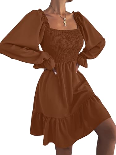 Image of LYANER Women's Shirred Party Mini Dress