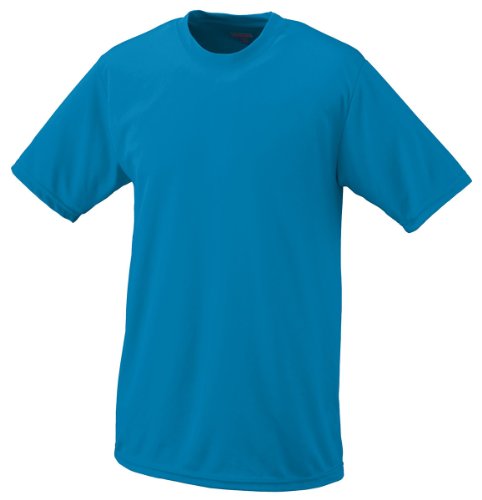 Augusta Sportswear Kids' Wicking Tee Shirt, Power Blue, Medium