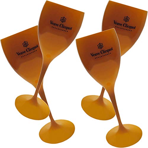 Kit 4 Taças Champanhe Veuve Clicquot 250 ml
