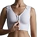 CAREFIX Sophia - Post Surgery Bra with Front Closure Zipper - Compression Surgical Vest by TYTEX (White, X-Large)