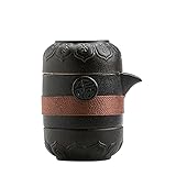 Alta calidad: conjunto de tetera cerámica exquisita, utilizando porcelana de alto grado, sin BPA, haciendo té, té verde, té negro, té perforado, té artesanal, té de fruta, saludable y segura.