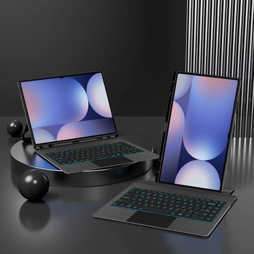 Teclado Samsung Galaxy Tab S8 Ultra SM-X900 funda negra ratón Bluetooth táctil 5
