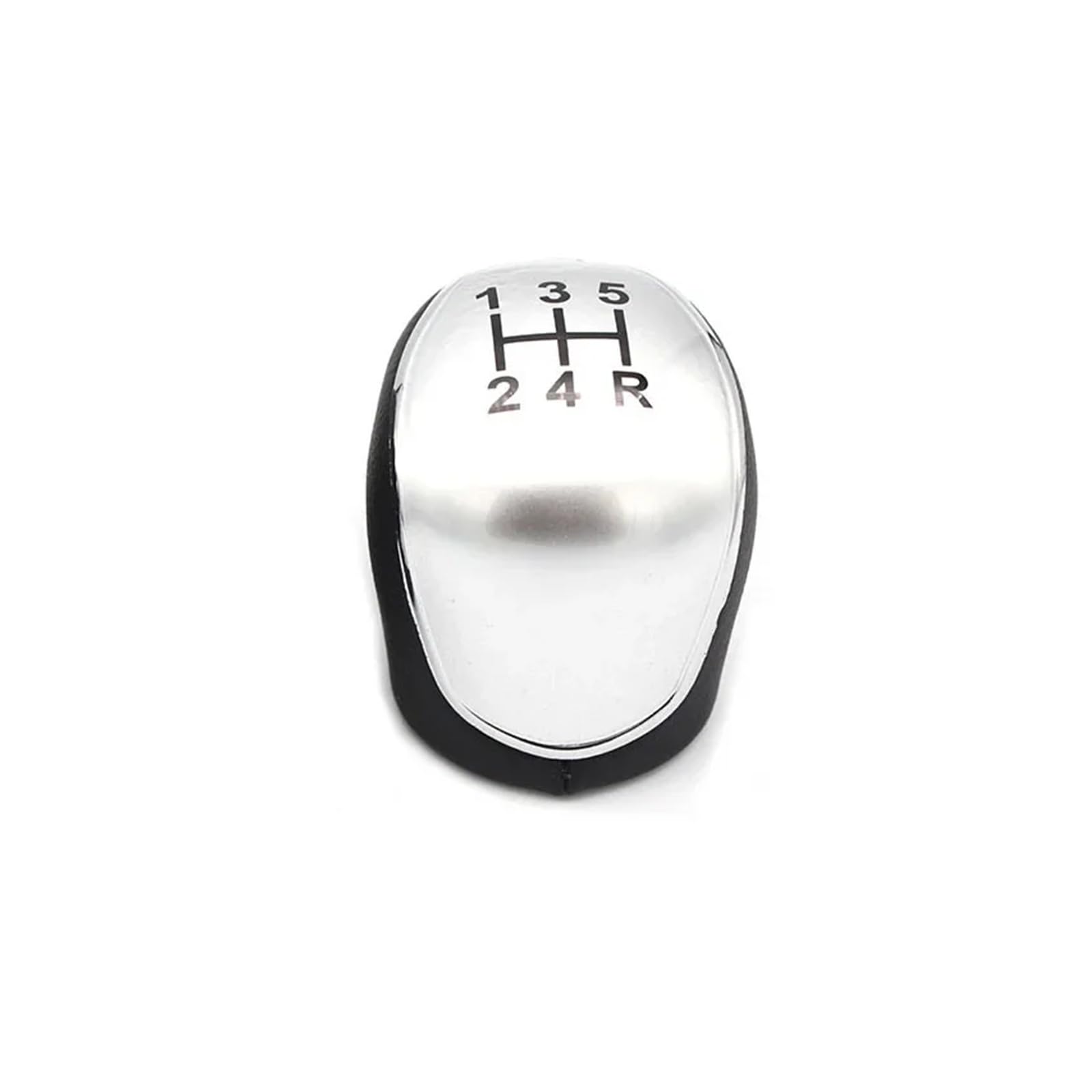 Linqianbhd One Color Gear Lever Shift Knob For C-Max For Focus For Mk2 For Mk3 Headball Car Gear Shift Knob Head Manual Shifter Lever(5-Speed Silver)