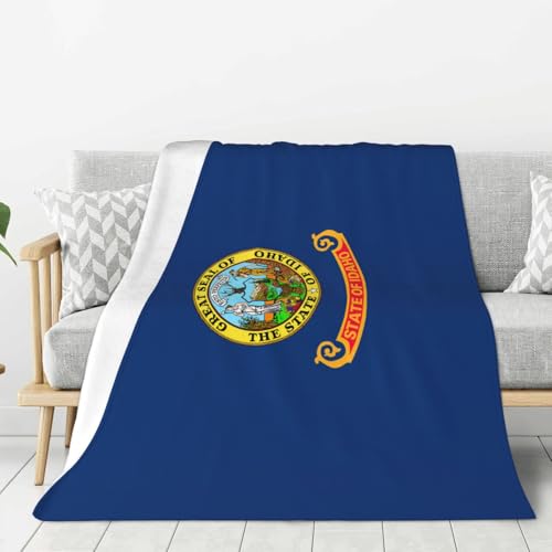 Grande couverture douce de qualité supérieure motif Idaho