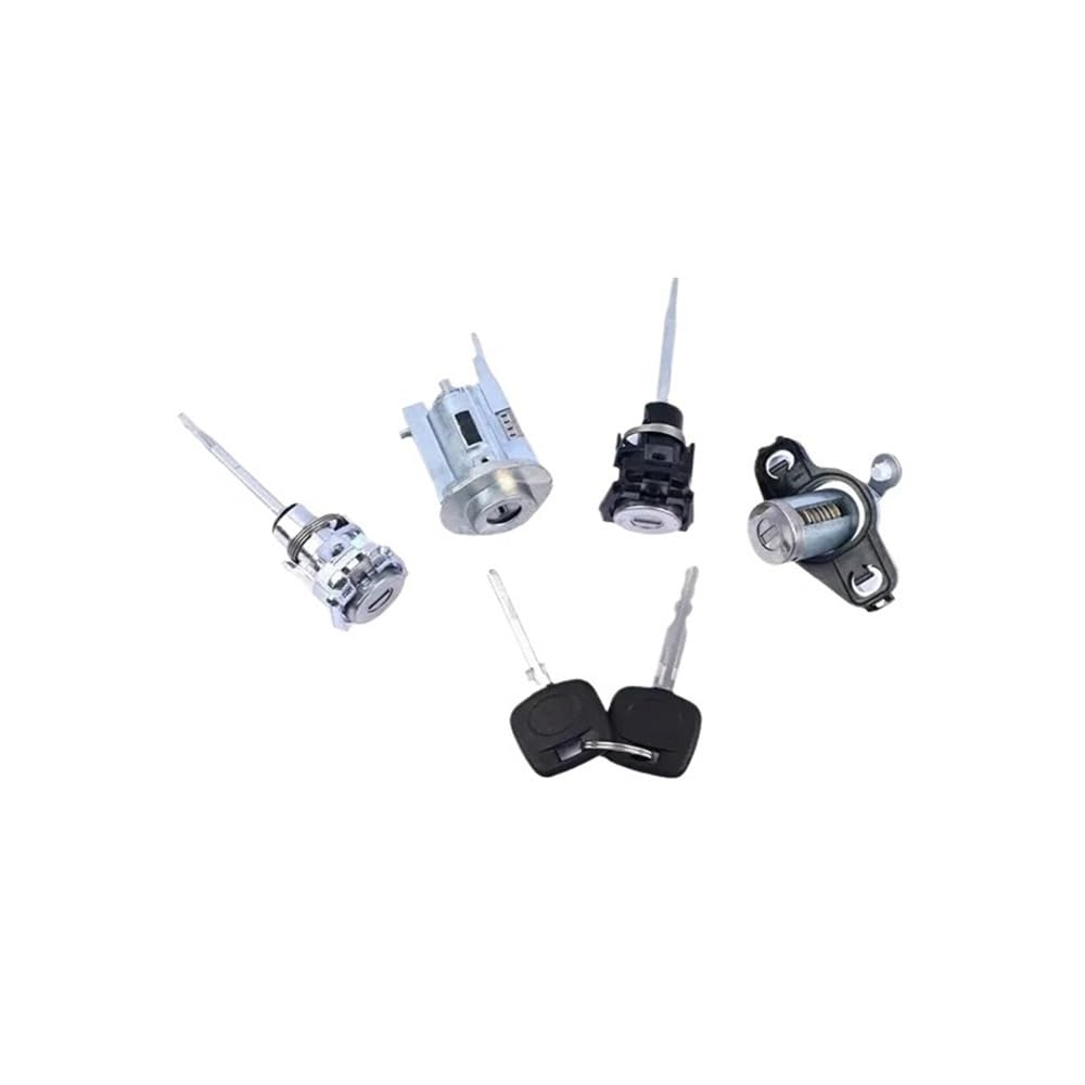 Zhjlut One Color Car Lock Cylinder Compatible With Toyota For Corolla For Matrix 2003-2008 Car Ignition Switch Door Trunk Locks Kit 69057-02130 69051-02090